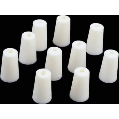 10 Pieces Rubber Stopper Lab Tapered Plugs for Flask Test Tubes 10-14mm