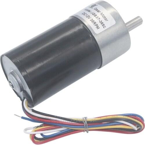 12V24V D-Shaft JGB37-3650 Brushless DC Reduction Gear Motor for Automatic Curtain/ Precise Instrument Large Torque