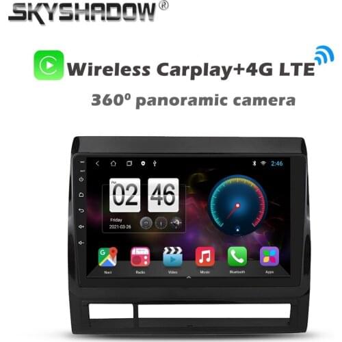360 Panoramic Camera 6G+128G CanBus Android 10.0 Car DVD Player GPS WIFI Bluetooth RDS Radio For Toyota Tacoma 2 HILUX 2005-2013