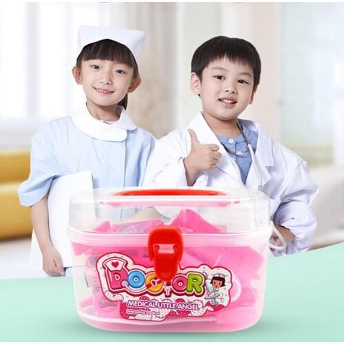 16Pcs/Set Funny Doctor Toy Small Size Smooth Surface Miniature Doctor Kit Toy for Child Entertainment