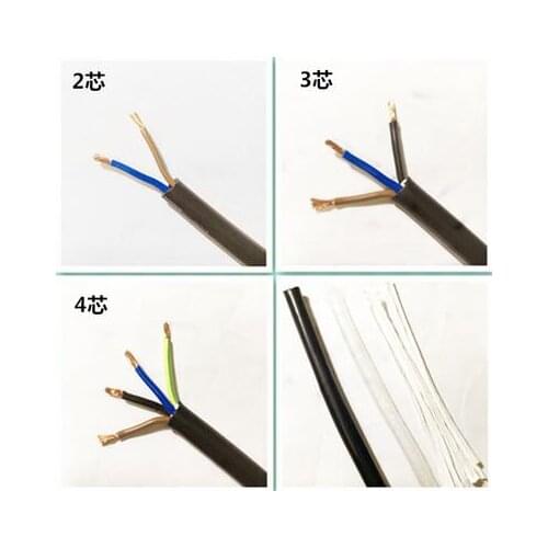 22 AWG 0.3MM2 RVV 2/3/4/5/6/7/8/10/12/14/16/18 Cores Pins Copper Wire Conductor Electric RVV Cable Black