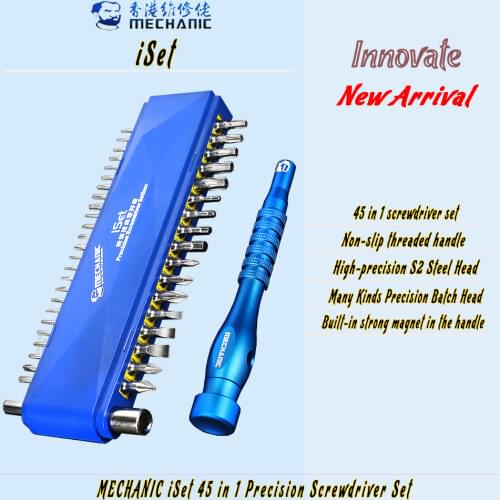 45 In 1 Precision Screwdriver set MECHANIC iSet Multifunction Non-slip Precision Magnetic Service Tool