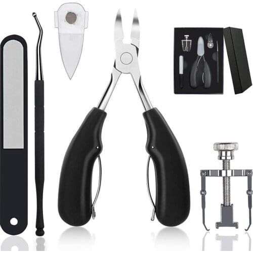 5PCS Stainless Steel Ingrown Toenail Clipper Pedicure Manicure Tool Kits Fixer Recover Nail Hook Paronychia Podiatry Corrector