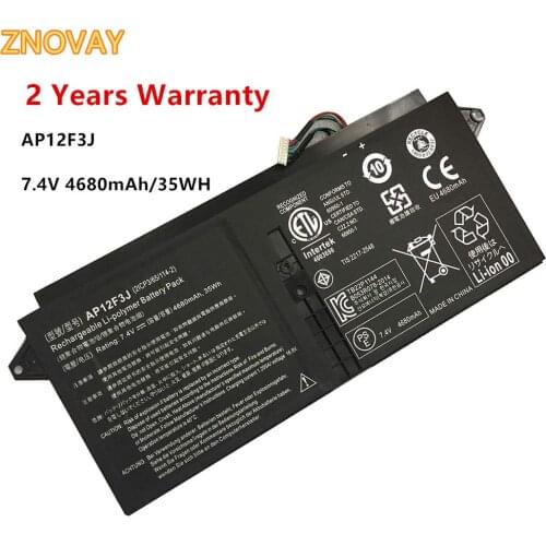 7.4V 35WH AP12F3J Laptop Battery fit for ACER Aspire 13.3-Inch S7 S7-391 Touchscreen Ultrabook 2ICP3/65/114-2 AP12F3J