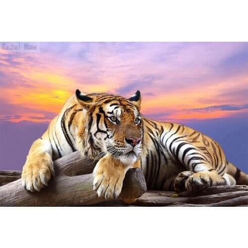 Diamond Embroidery Diy Diamond Painting Cross Stitch Kits Diamond Mosaic Tiger Full Square Diamond Embroidery AD254