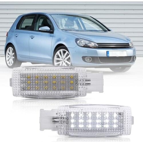 White LED Vanity Mirror Light Car Interior Lamp for Volkswagen VW Golf 5 6 EOS Jetta Passat Polo Scirocco Sharan Tiguan Touran