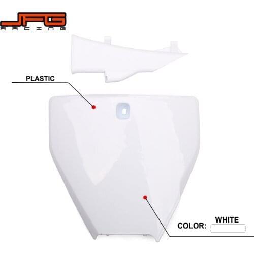 Motorcycle Plastic Front Number Plate Card Cover For Husqvarna FC250 FC350 F450 16-18 FX350 FX450 TC125 TC250 TX300 FS450 17-18