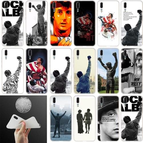 Soft Silicone Cases For Huawei P40 P30 P20 Pro P10 Lite E Plus P Smart Z 2020 2019 Rocky Balboa