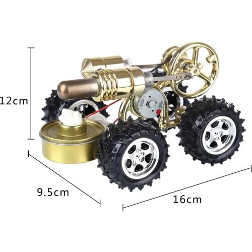 Hot Air Stirling Engine Car Engine Model Science Experiment Educational Toy