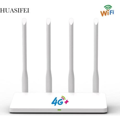 HUASIFEI Modem 4g Wifi Sim Card CAT4 4G LTE Router Lan Port Wireless CPE 300Mbps High Speed Mobile Wifi Hotspot For Indoor Home
