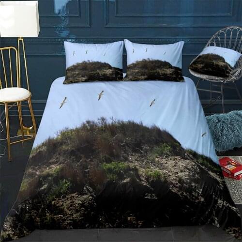 Block Island Rhode Beach M Quilt Cover Pillowcase 3Piece Comforter Bedding Set With Pillow Case Single Double Duvet Cover