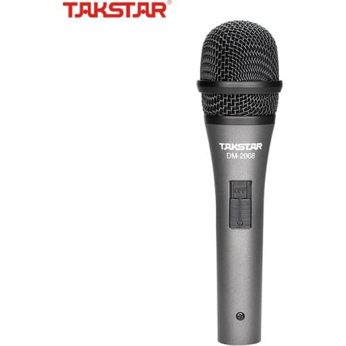 Takstar DM-2008 Wired Dynamic Karaoke Mic Speaker Handheld Microphone for Singing/Recording Mikrofon for Performance Activitie