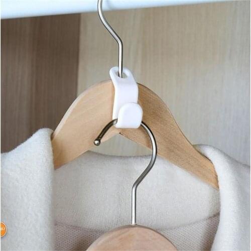 Wardrobe Space-saving Multi-function Hanger Clothes Hanger Connector Hooks Plastic Closet Stack Hanger Rack Bedroom Storage Orga
