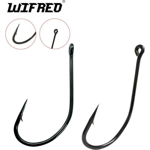 Multiple Size High Carbon Steel Carp Fishing Hook Fishhooks Jig Barbed With Hole Saltwater Bait Fishing Hooks Black Nickle #3-28