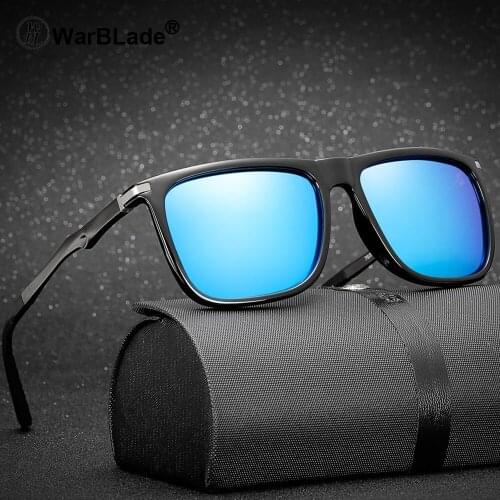 BRAND DESIGN Men Sunglasses Polarized Fashion Sun Glasses Mirror Lens Classic Vintage Male Shades Oculos de sol UV400 KP7037