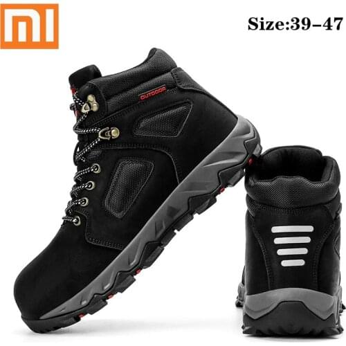 Xiaomi Men Boots Waterproof Winter Warm Fur Snow Boots Men Outdoor Work Casual Shoes Military Combat Ankle Boots Hiking boots