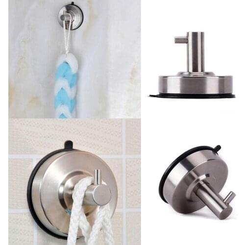 1PC Bathroom Kitchen Wall Door Hook Hanger Vacuum Suction Towel Shower Cup Sucker S4U0