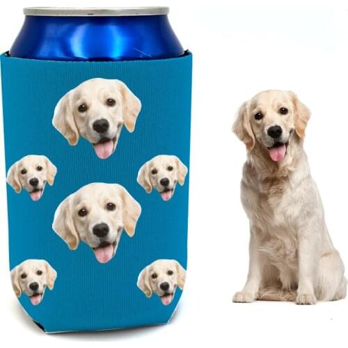 Personalized Insulated Beer Can Cooler Custom Can Cooler Custom Picture Can Cooler Can Holders Collapsible Pet Photo Gift DIY