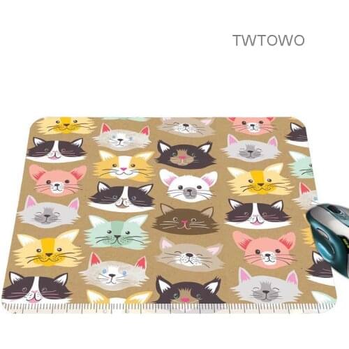 Top Selling Anti-Slip PC Cute Cartoon Anime Cat Gaming Mouse Pad Non-Skid Rubber Pad 18*22cm /26*21cm