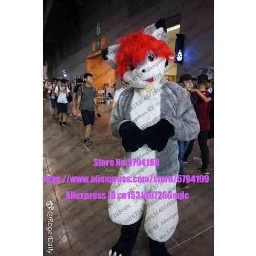 Customized Available REAL PHOTO dx0140 head CAT full sets husky dog Suit fursuit Costume fox Party Carnival Gift
