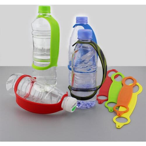 Outdoor Quickdraw Carabiner Hanger Silicone Water Bottle Belt Holder Hook Clip Camping Hiking Safety Clasp Buckle Band Tools