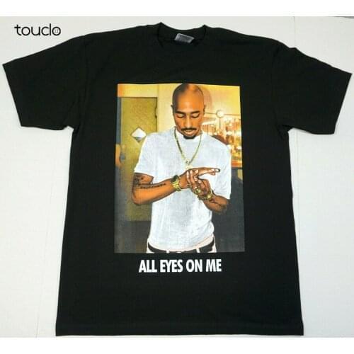 TUPAC SHAKUR T-shirt 2Pac Urban Hip Hop Rap Mens Tee Adult 100%Cotton Black New