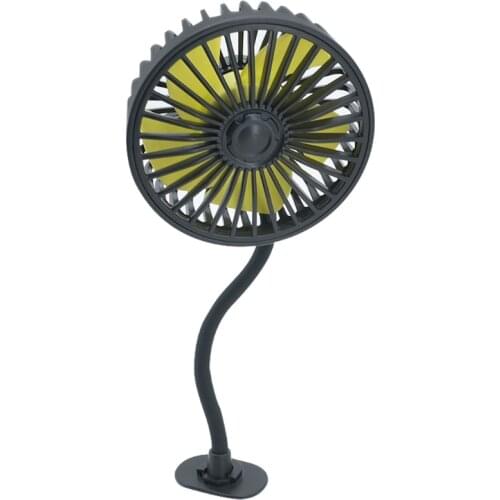 2in1 Universal Car Back Seat Headrest 3 Speed 5V USB Fan With Switch Air Cooling Fan for Car Truck SUV Boat Auto Home and 96BA