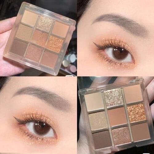 High Quality Eyeshadow Palette Eye Colors in Mix of Shimmer Lasting Cute Colourful Eyeshadow Palette For Girl Women