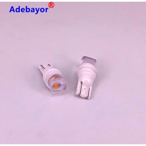 100Pcs T10 Ceramic Case 3 SMD W5W WY5W 2835 Led Car Turn Side Light Marker Lamp Auto Wedge Parking Bulb License Plate Lights