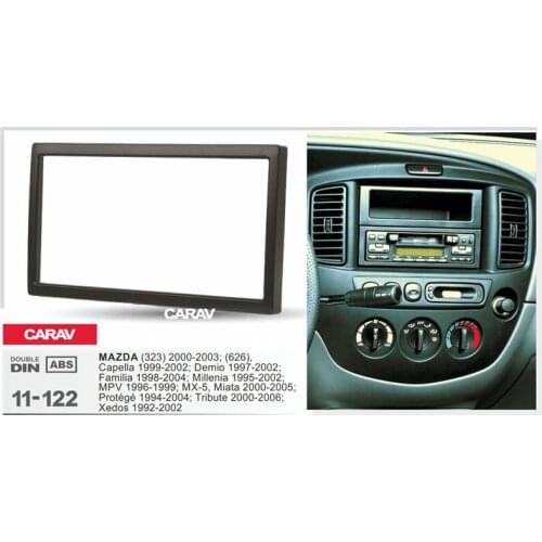 2 Din Radio Fascia for MAZDA 323 626 Capella Familia MPV MX-5 Miata Protege DVD Stereo Panel Dash Mount CARAV 11-122