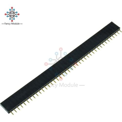 Diymore 5PCS/Lot 40 Pin Single Row 2.54mm Straight Female Socket Pin Header Connector Strip for Arduino