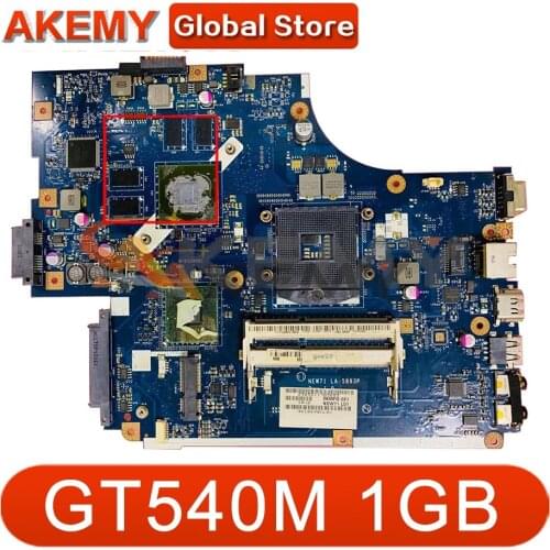 AKEMY For ACER 5742 5742G TK85 Laptop Motherboard GT540M 1GB GPU DDR3 MBRB902001 MBRDP02002 PEW71 LA-5894P