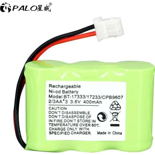 2020 PALO New-Type 3.6V NI-CD Cordless Phone Battery 400mAh Replacement Batteries For Vtech BT-17333 BT-27333 BT-163345 BT1733
