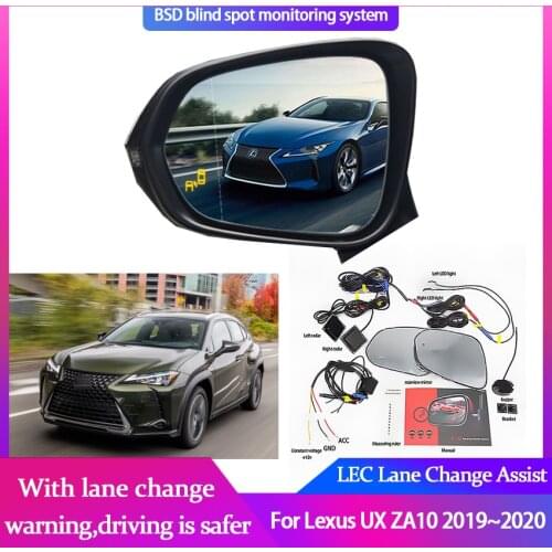 Car BSM BSD for Lexus UX ZA10 2019~2020 Blind Spot Radar Detection System Driving Safety Sensor Mirror LED Light Warning