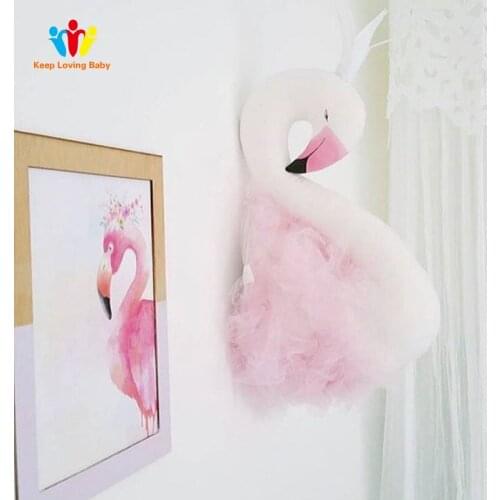 Swan baby pillow Children bed room decoration Kid Plush toys infant baby girls sleep pillows birthday gift