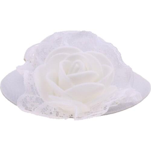 Elegant Doll Cap Bowler Hat with Lace Decoration for 28-30cm Dolls