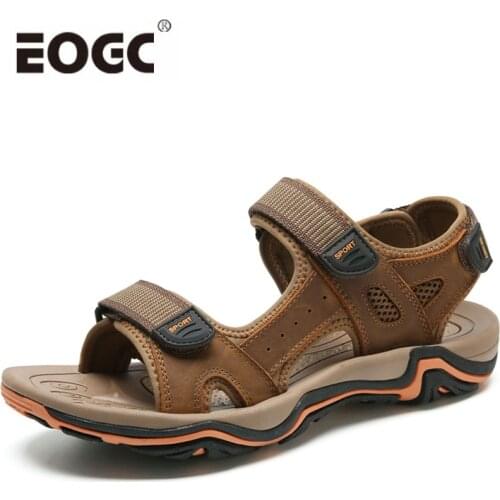 Мужские кожаные сандали EOGC China At AliExpress