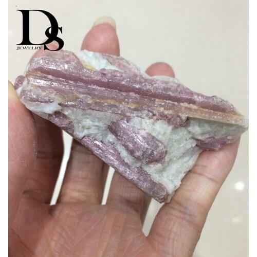 Rough Red Tourmaline Bulk Watermelon Raw Quartz Stone Chunk Healing Madagascar Minerals Specimen Healing Crystal Home Decoration