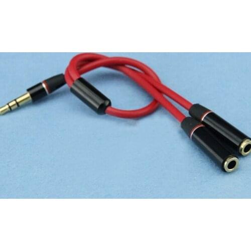 Headphone Splitter Cable 3.5mm Y Audio Jack Splitter Extension Cable 3.5mm Male To 2 Port 3.5mm Female AUX 3.5 Jack Cable