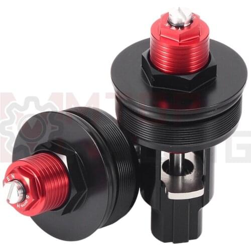 Preload Fork Caps For Yamaha YZF R1 YZF-R1 2007 2008 4C8-23111-00-00 Adjustable Fork Bolts Black Red