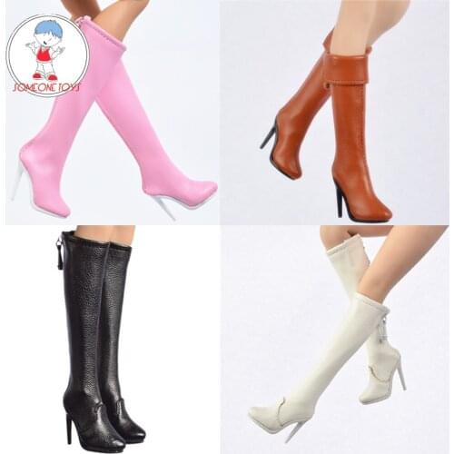 1/6 scale Female colorful 9 styles PU Long/middle Boots High Heels for 12 inches Female Phicen Ud Verycool Soldier Figure model