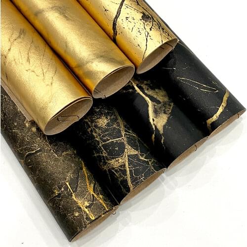 4*15*101 Inches Marble Grain Printed PU Faux Vinyl PVC Leather Fabric Sheet for Making Shoe/Bag/Decoration/Craft/Cover
