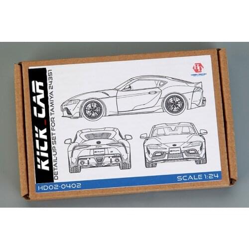 Hobby Design 1/24 Toyot GR Supra Detail-UP Set For Tmiya 24351（PE+Metal parts+Resin+Logo）HD02-0402 Model Car Modifications