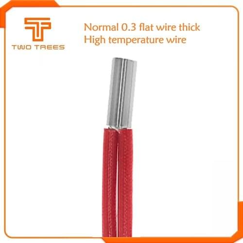 3D Printer Heater Tube 12V/24v 40W 1M length 6x20mm Ceramic Cartridge For 3D Printer Parts Extruder Heating 40W Extrusion Heater