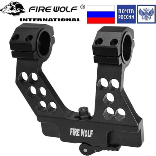 New Arrival Hunting Quick Detach AK Side Rail Scope Mount with Integral 1 Inch 25mm/30mm Ring For AK47 Black