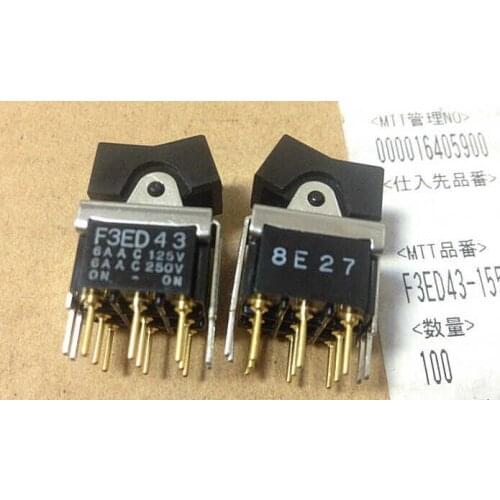 OTAX F3ED43 9 pin 6A125VAC 6A 125VAC rocker switch