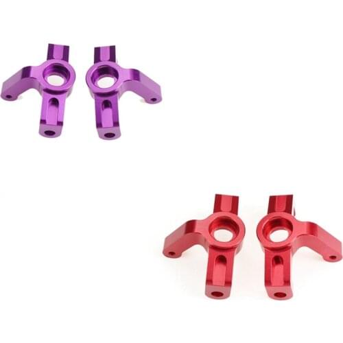 2 Pcs Aluminum Alloy Front Steering Cup Steering Blocks for Wltoys 104001 1/10 RC Car Upgrade Parts Accessories