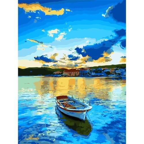 Landscape DIY Embroidery 11CT Cross Stitch Kits Craft Needlework Set Cotton Thread Printed Canvas Home Dropshipping