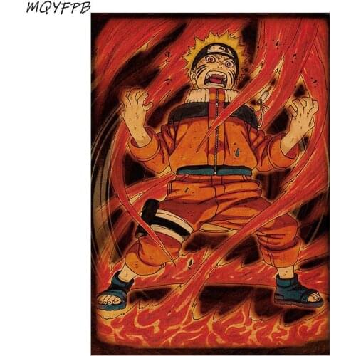 Japanese Anime Kraft Paper Poster Home Room Decoration Bedroom wall art Painting Core 50.5x35cm