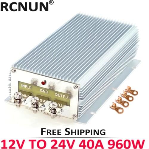 12V to 24V 1A 2A 3A 5A 8A 10A 12A 15A 20A 25A 30A 40A DC-DC Step Up Power Module Boost Voltage Converter for Cars CE RoHS